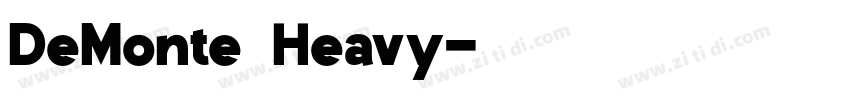 DeMonte Heavy字体转换